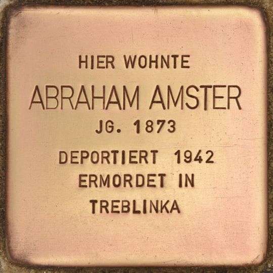Stolperstein for Abraham Amster
