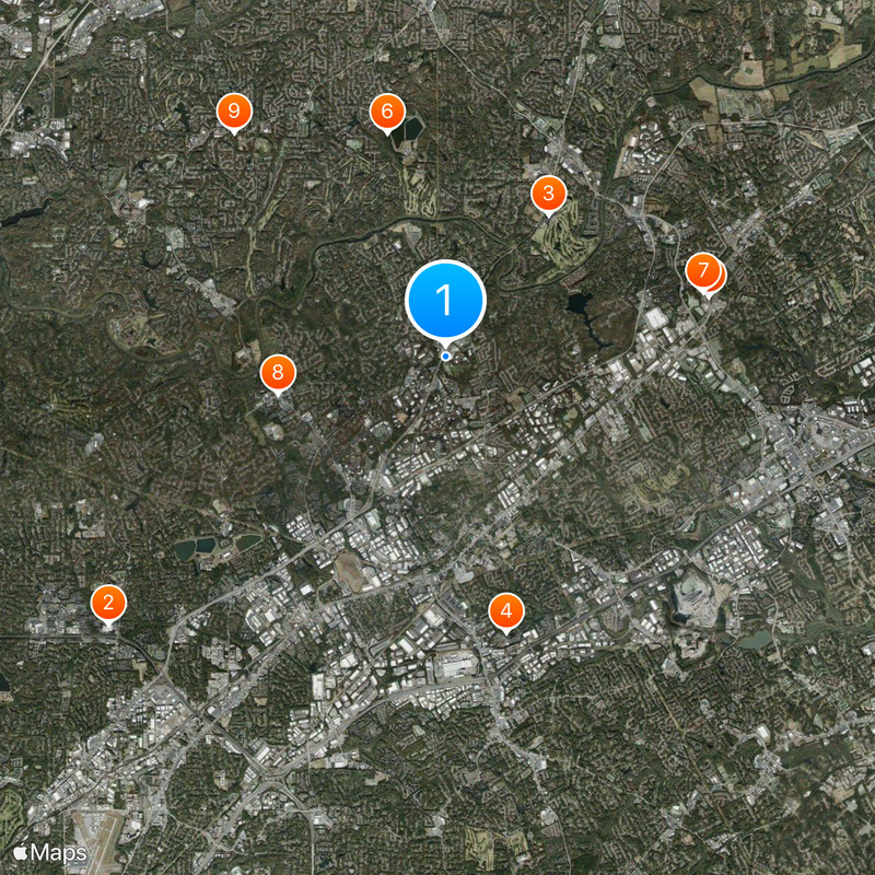 Peachtree Corners Map