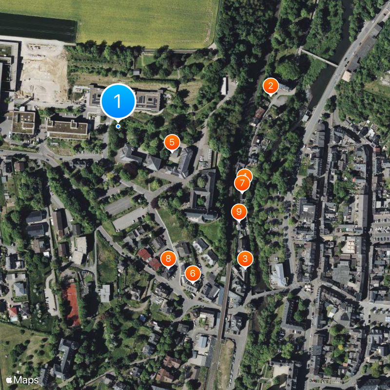 Hadamar Euthanasia Centre Map
