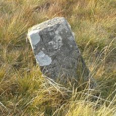 Boundary Stone Next To Fence Circa 30 Feet From Road
