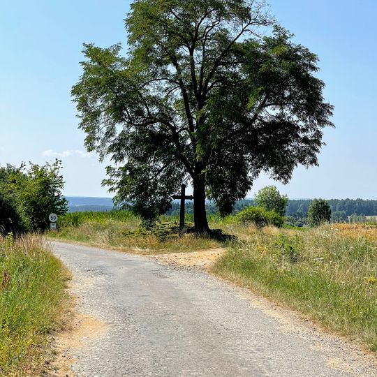 Wayside cross in Stádlec, Czechia