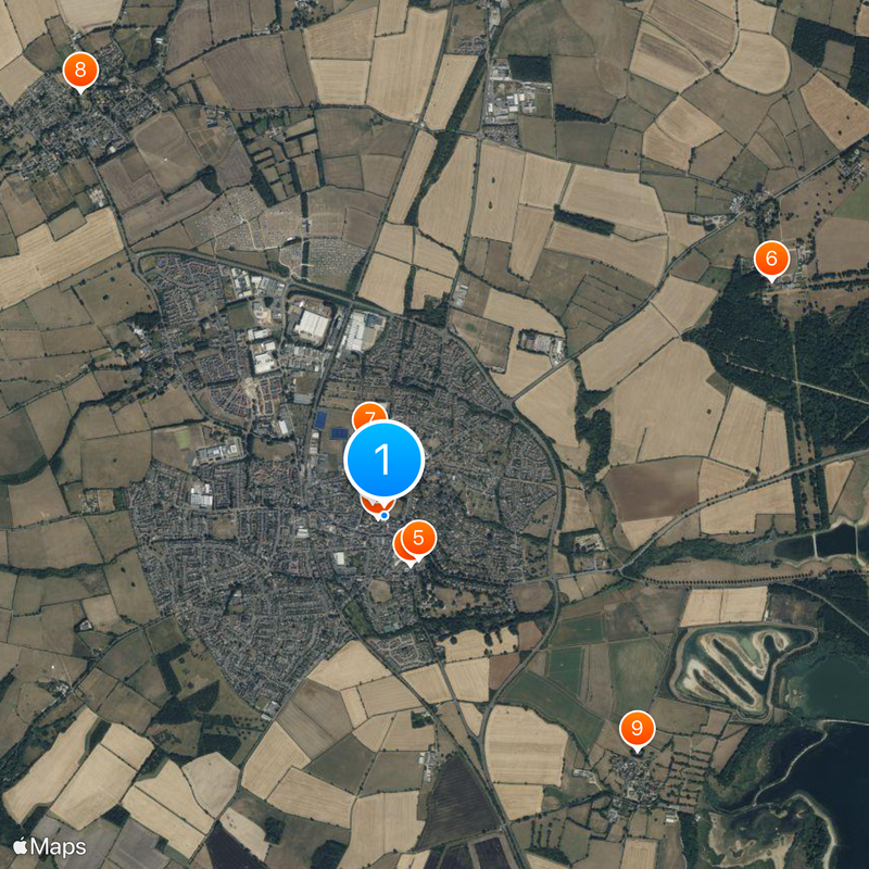 Oakham School Map