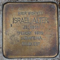 Stolperstein en memoria de Israel Alter