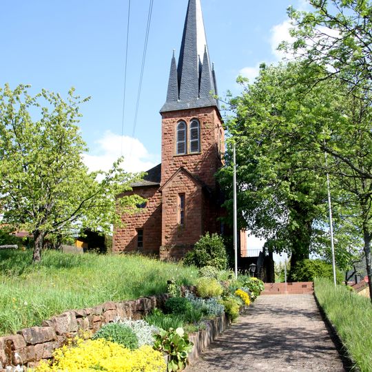 Protestant Gustav-Adolf-church in Dernbach, Südliche Weinstraße