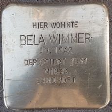 Stolperstein en memoria de Bela Wimmer