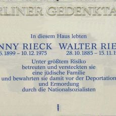 Gedenktafel Uhlandstr 167-168 (Charl) Walter Rieck