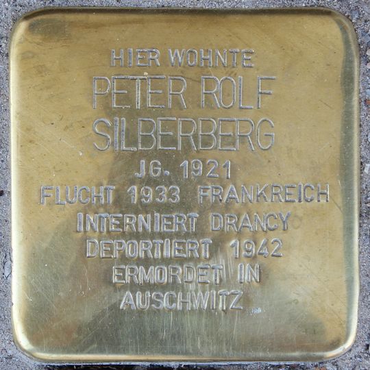 Stolperstein en memoria de Peter Rolf Silberberg