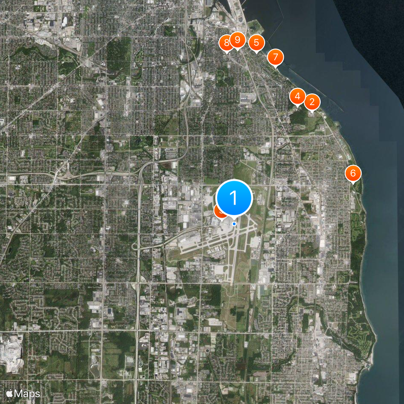 Milwaukee Mitchell International Airport Map