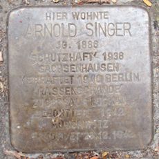 Stolperstein à la mémoire d’Arnold Singer