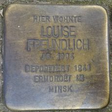 Stolperstein dedicated to Louise Freundlich