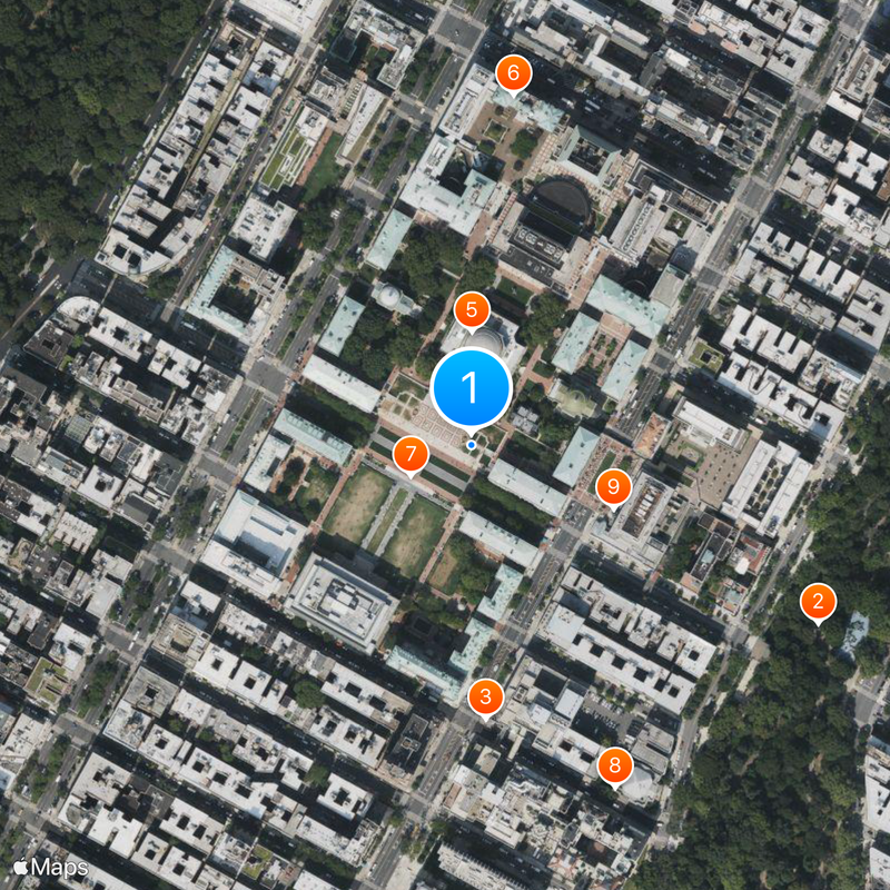 Columbia University Map