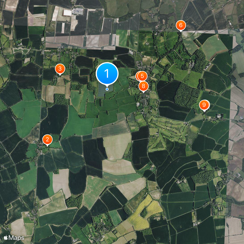 52nd parallel north Map