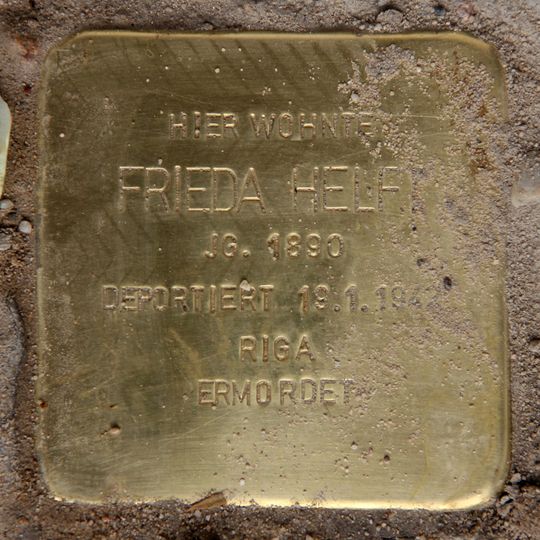 Stolperstein en memoria de Frieda Helft