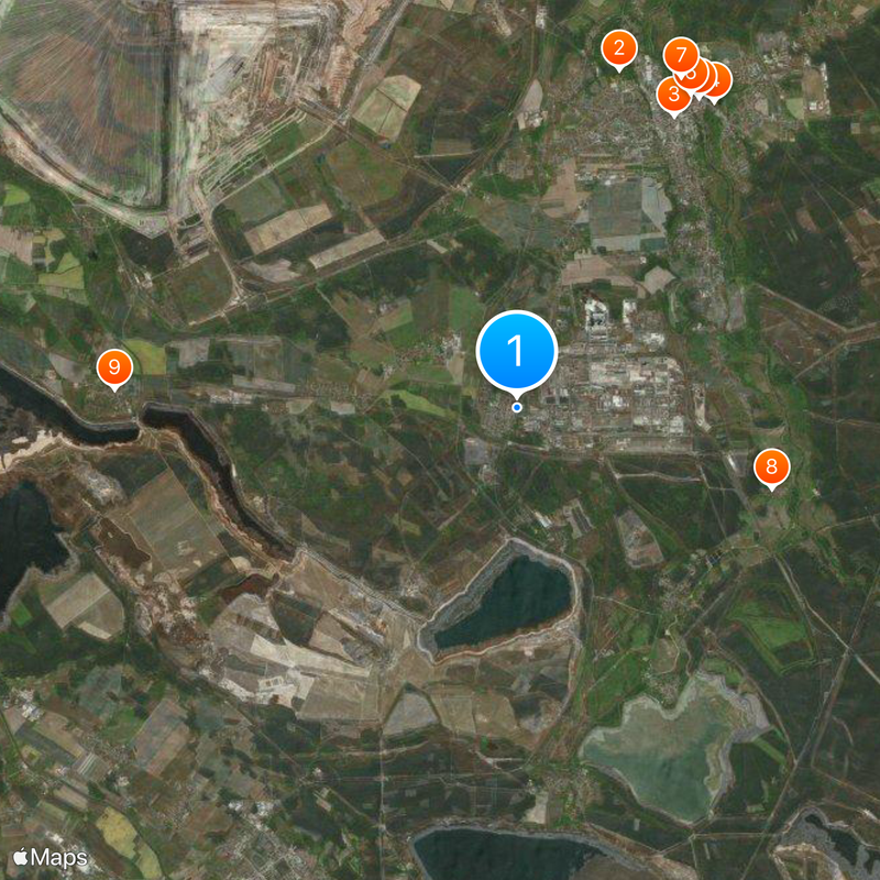 Schwarze Pumpe Map