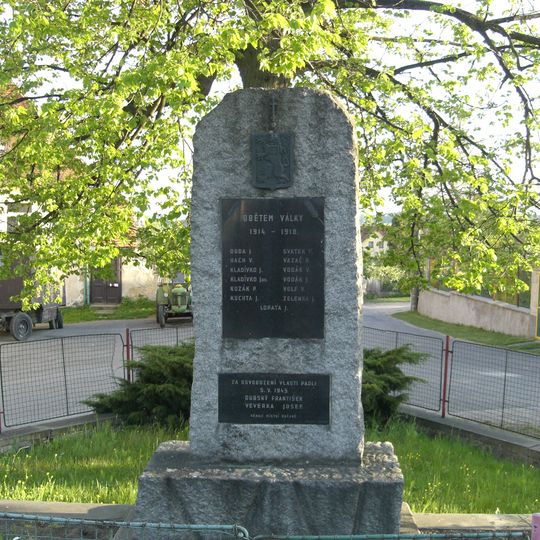 World War I memorial in Čížová
