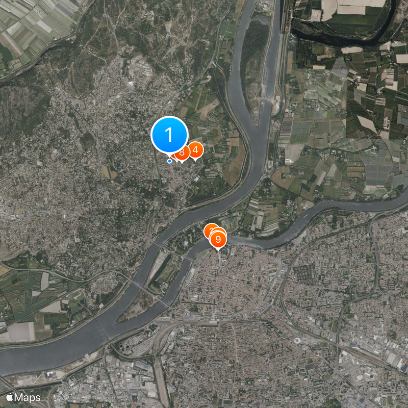 Villeneuve-lès-Avignon Mappa