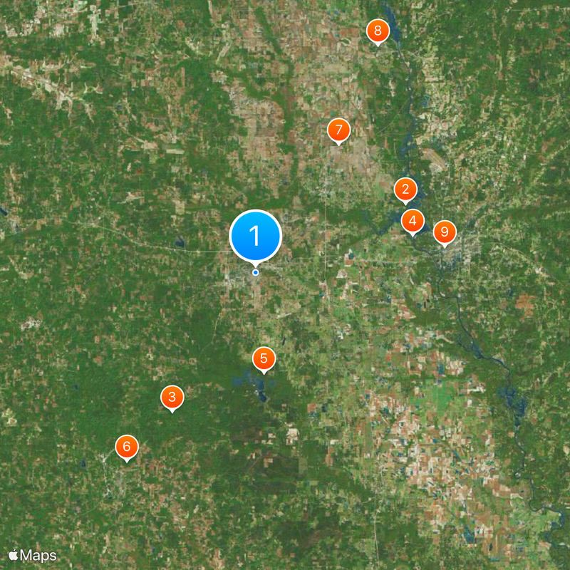 Davis Wade Stadium Mapa