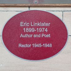 Commemorative plaque to Eric Linklater