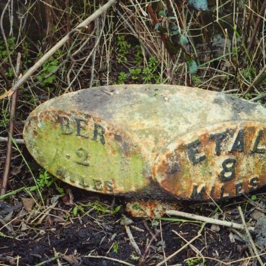 Milepost Circa 300 Yards South Of South Ord