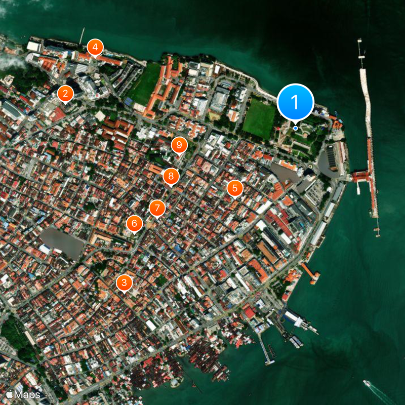 Fort Cornwallis Mappa