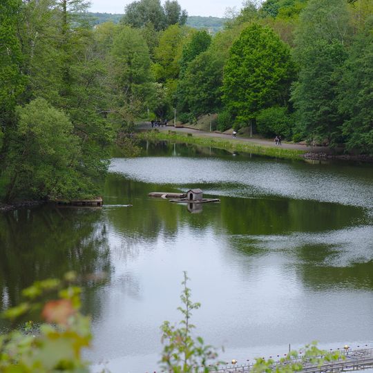 Deutschmühlenweiher mit Mockental, Ehrental und Glockenwäldchen