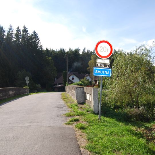 Most silnice III/12210 přes Smutnou v Srlíně