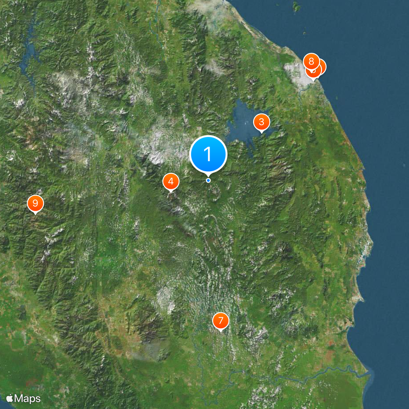 Parc national de Taman Negara Carte