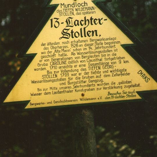 Dennert-Tanne Mundloch des 13-Lachter-Stollen, Wildemann