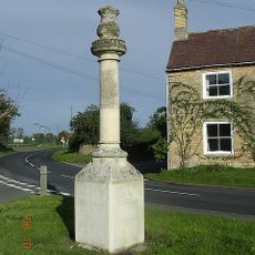 Milepost About 12 Yards South Of The Cross House