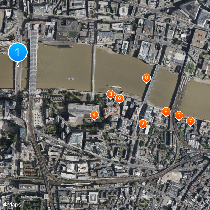 Blackfriars Bridge Kaart