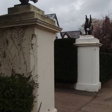 2 Pairs Of Gate Piers To North And South Of Drive To Numbers 11-21