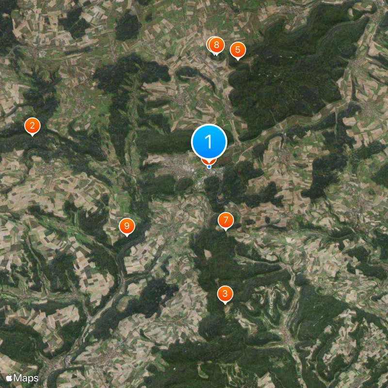 Wutach Valley Railway Map