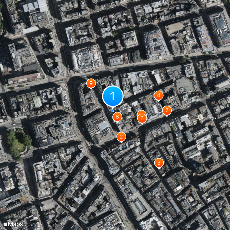 London Palladium Mapa