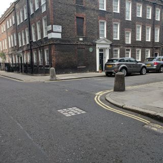 2 Bollards Flanking Junction Of Smith Square And Lord North Street