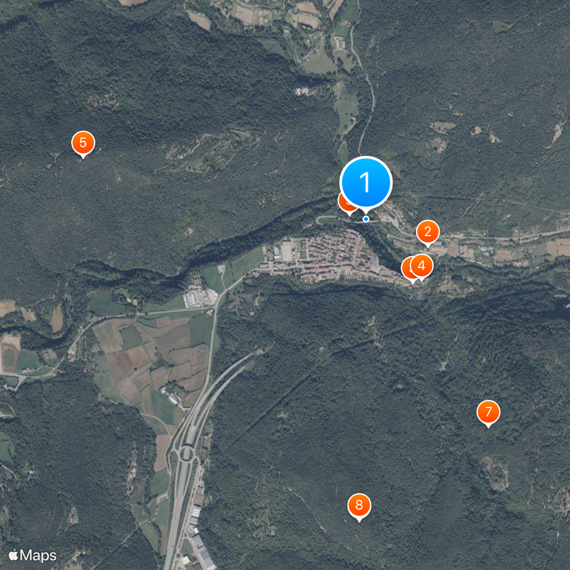 Castellfollit de la Roca Mappa