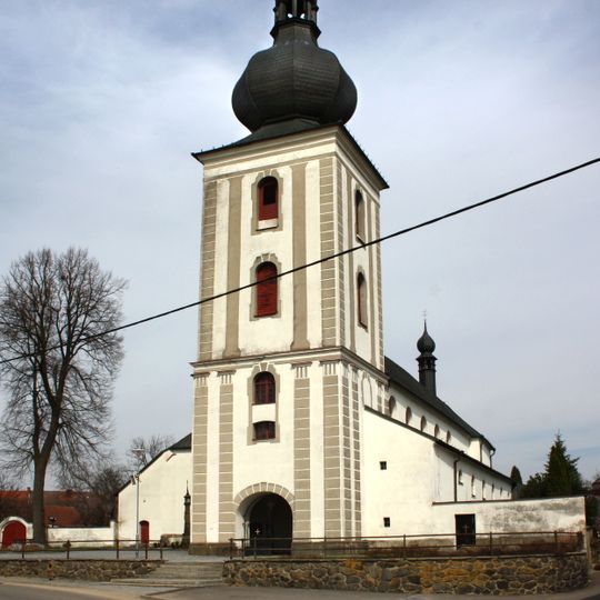 Saint John the Baptist church in Měřín