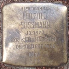 Stolperstein dedicated to Leopold Sussmann
