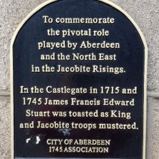 Commemorative plaque to the Jacobite Risings