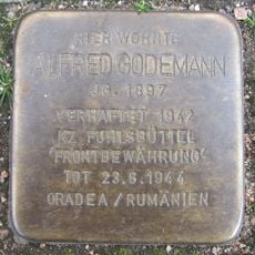 Stolperstein en memoria de Alfred Godemann