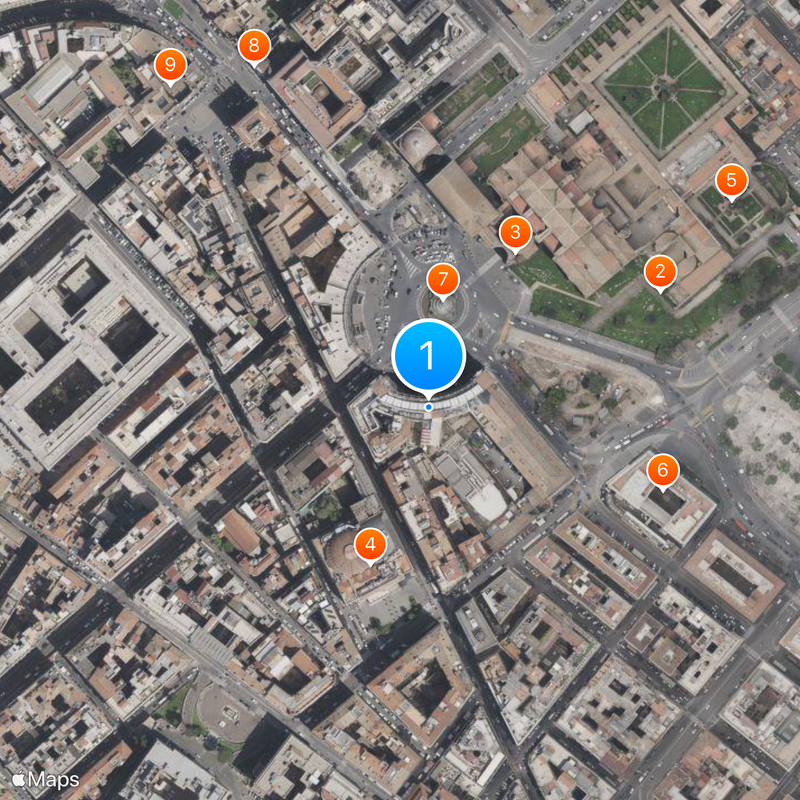 Palazzo Naiadi Rome Map