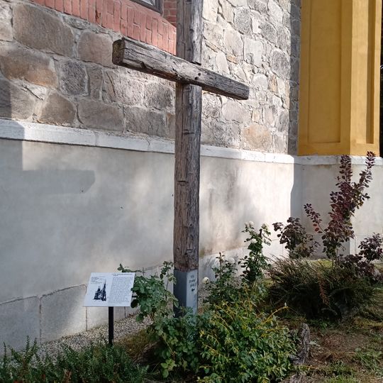 VII. zastavení křížové cesty u kostela na Hluboké