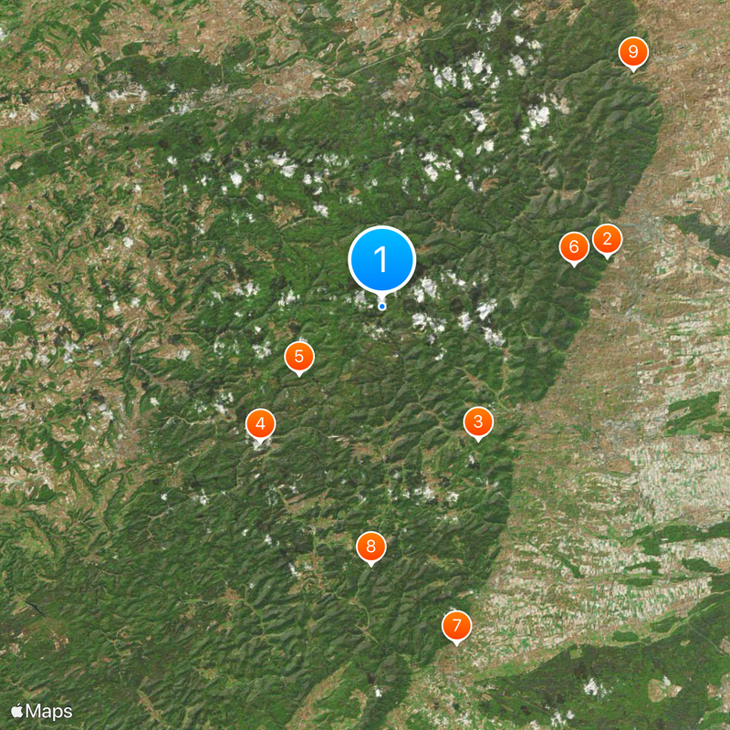 Palatinate Forest Map