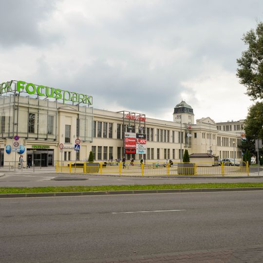 Tkalnia, przędzalnia, magazyn i biura