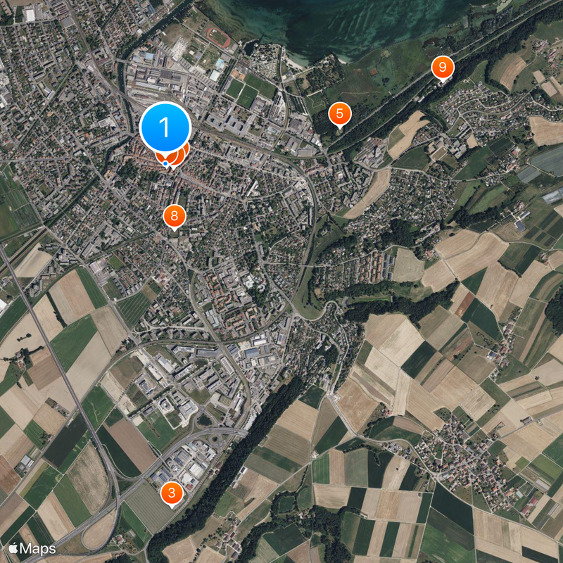 Yverdon-les-Bains Map