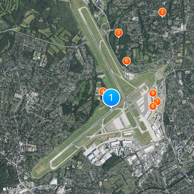 Hamburg Airport Map