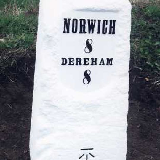 Milestone, Dereham Road, opp. No. 43