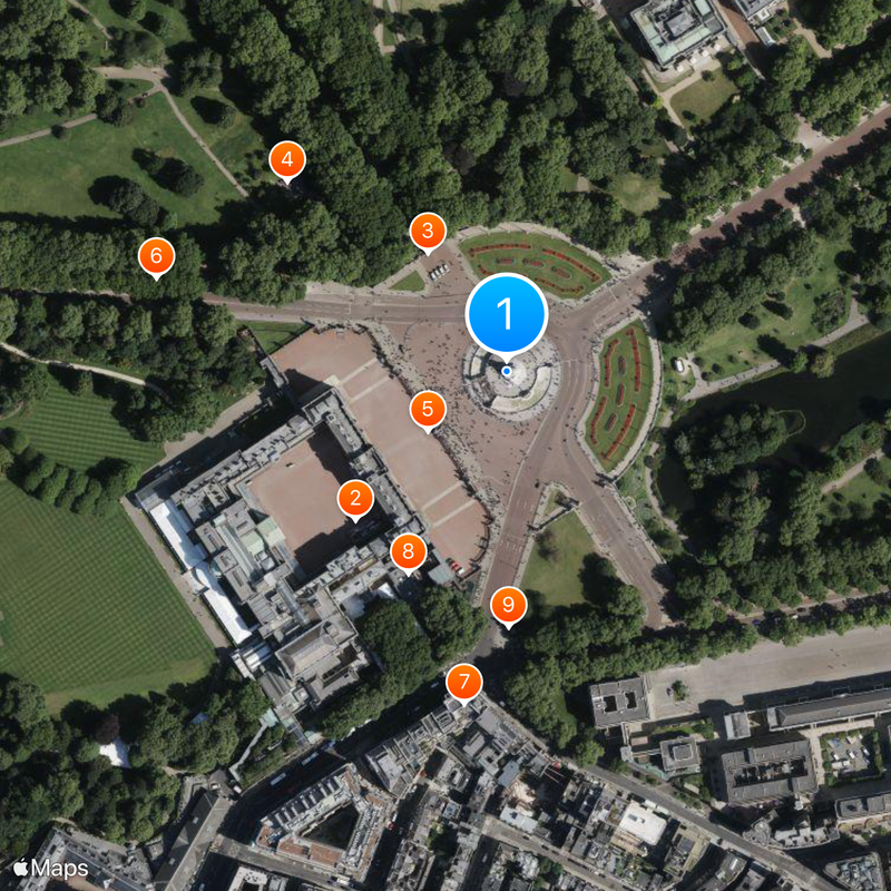 Victoria Memorial Map