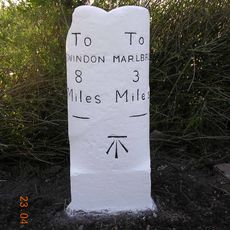 Milestone By Access To Hallam Farm Buildings