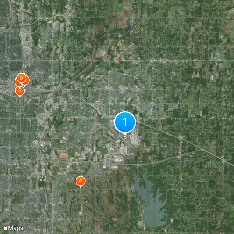 Tinker Air Force Base Map