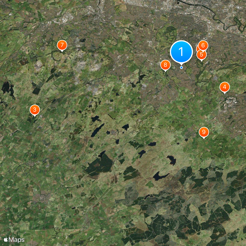 East Renfrewshire Mapa